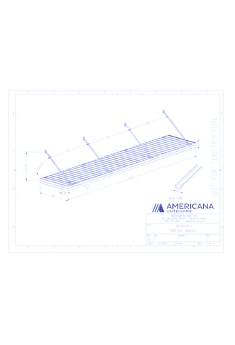 Awning: Imperial Marquee Canopy 48" Projection, 240" Width, 6" Roof Panel