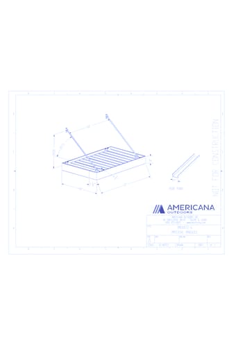 Awning: Imperial Marquee Canopy 48" Projection, 72" Width, 6" Roof Panel D