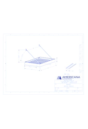 Awning: Imperial Marquee Canopy 48" Projection, 80" Width, 10" Roof Panel D