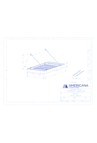 Awning: Imperial Marquee Canopy 48" Projection, 100" Width, 10" Roof Panel D