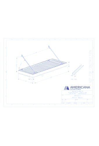 Awning: Imperial Marquee Canopy 48" Projection, 120" Width, 6" Roof Panel D