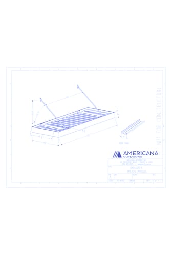 Awning: Imperial Marquee Canopy 48" Projection, 120" Width, 8" Roof Panel D