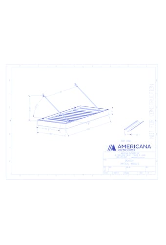 Awning: Imperial Marquee Canopy 48" Projection, 120" Width, 10" Roof Panel D