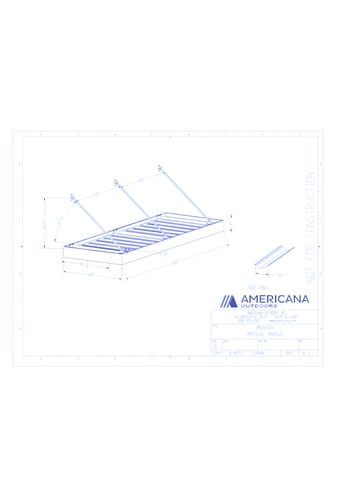 Awning: Imperial Marquee Canopy 48" Projection, 140" Width, 10" Roof Panel D