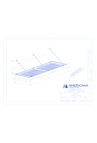 Awning: Imperial Marquee Canopy 48" Projection, 144" Width, 8" Roof Panel D
