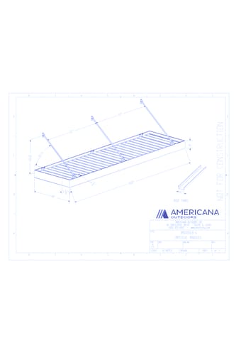 Awning: Imperial Marquee Canopy 48" Projection, 168" Width, 6" Roof Panel D