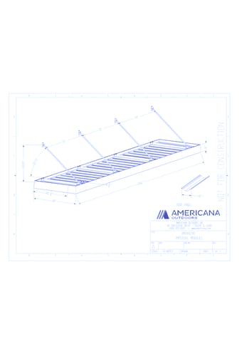 Awning: Imperial Marquee Canopy 48" Projection, 240" Width, 10" Roof Panel D