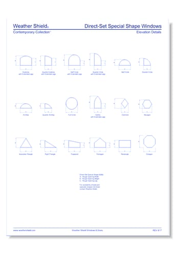 Weather Shield Contemporary Collection™ Special Shape