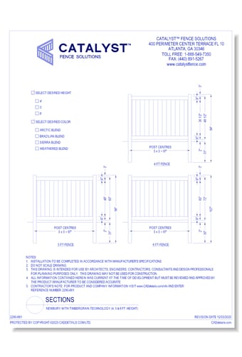 Newbury with TimberGrain Technology (4, 5 & 6 Ft. Height)