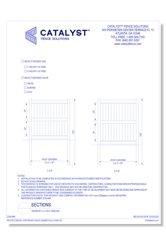Newbury LX Vinyl Fencing