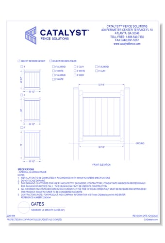 Newbury LX Smooth Gates (50")