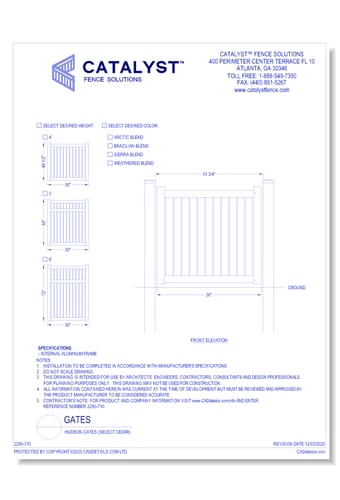 Hudson Gates (Select Cedar)