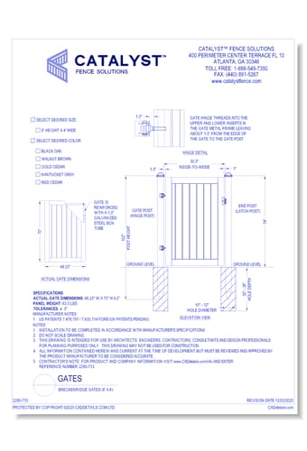 Breckenridge Gates (6' x 4')