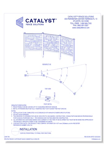 Curving from Panel to Panel For 6' Sections