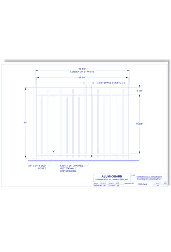 Commercial & Concealed Fastener Fairmount 54" (CCFF543S)