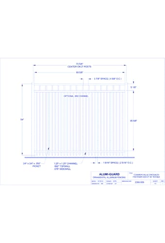 Commercial & Concealed Fastener Manchester 54" Royale (CCFA543S0-1)