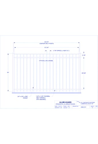 Concealed Fastener Commercial Manchester 54" (CFA543S)