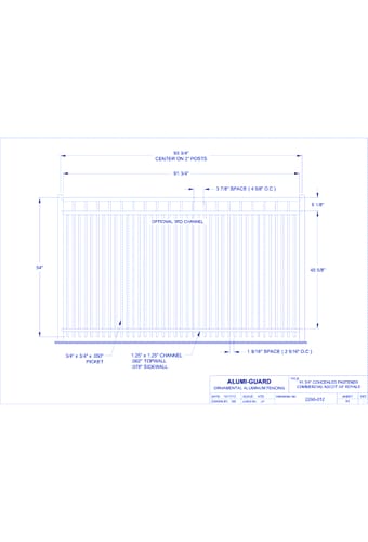 Concealed Fastener Commercial Manchester 54" Royale (CFA543S0-1)
