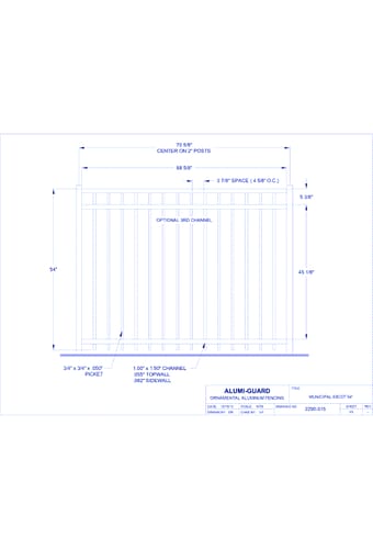 6' Municipal Manchester 54" (M6A543S)