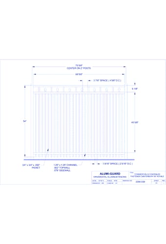 Commercial & Concealed Fastener Salem 54" Royale (CCFC543S0-1)