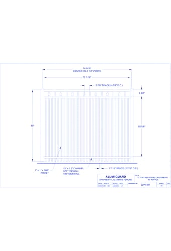 6' Industrial Salem 60" Royale (I6C603S0-1)