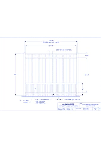 6' Imperial Salem 60" Puppy Picket (IM6C604S0-2)