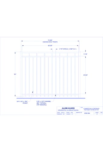 Commercial & Concealed Fastener Lexington 54" (CCFF543S)