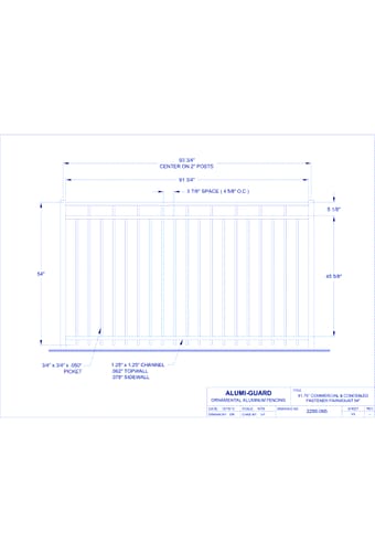 Concealed Fastener Commercial Lexington 54" (CFF543S)