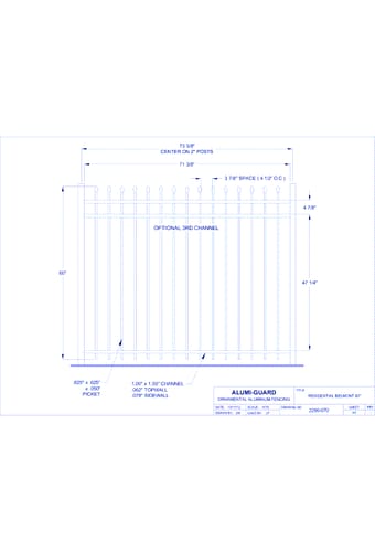 Residential Newcastle 60" (RB603S)