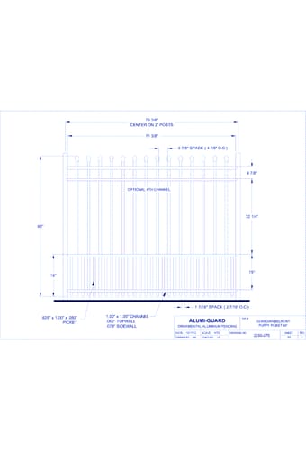 Guardian Newcastle 60" Puppy Picket (GB604S0-2)