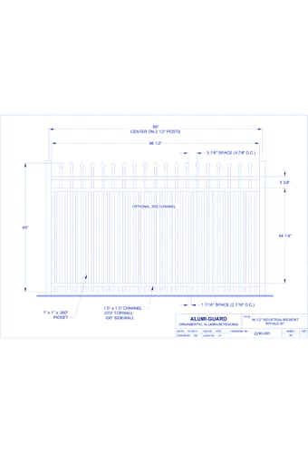 8' Industrial Newcastle 60" Royale (I8B603S0-1)
