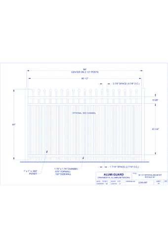 8' Imperial Newcastle 60" Royale (IM8B603S0-1)