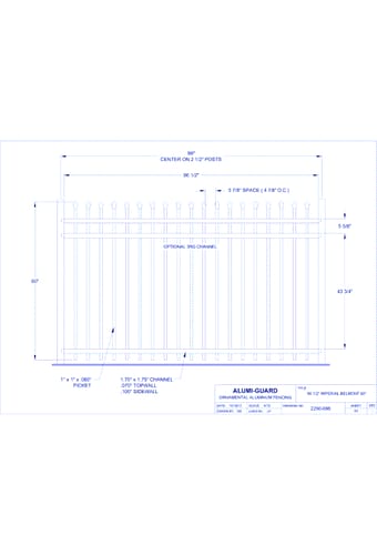 8' Imperial Newcastle 60" (IM8B603S)