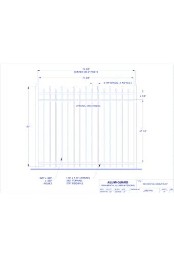 Residential Newcastle Staggered 60" (RH603S)