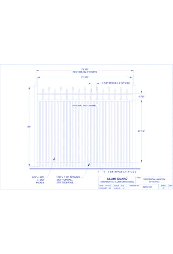 Residential Newcastle Staggered 60" Royale (RH603S0-1)