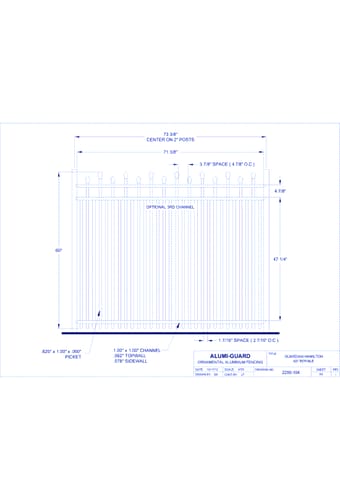 Guardian Newcastle Staggered 60" Royale (GH603S0-1)