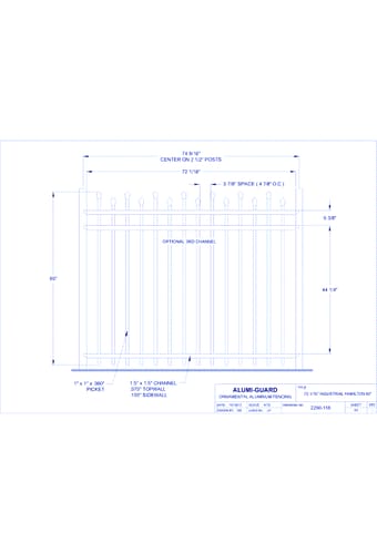 6' Industrial Newcastle Staggered 60" (I6H603S)
