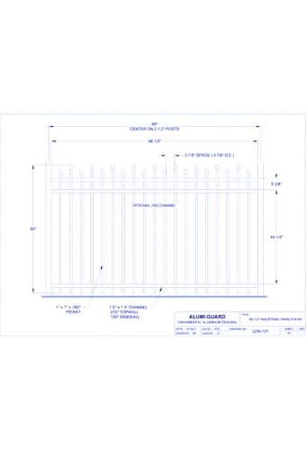 8' Industrial Newcastle Staggered 60" (I8H603S)