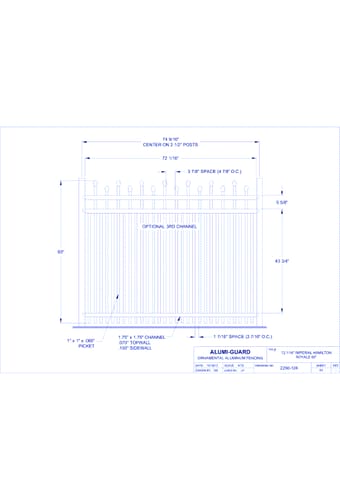6' Imperial Newcastle Staggered 60" Royale (IM6H603S0-1)