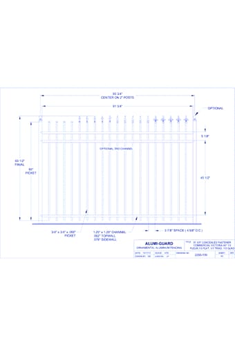 Concealed Fastener Commercial Orleans 60" (CFV603S-3)