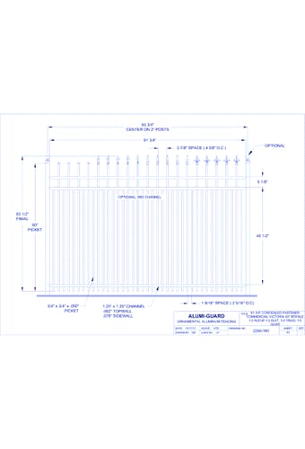 Concealed Fastener Commercial Orleans 60" Royale (CFV603S0-1-3)