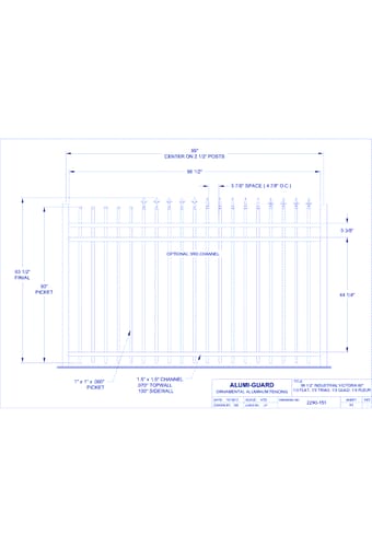8' Industrial Orleans 60" (I8V603S-3)