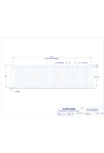 Double Gate Residential Manchester 02 Arch 3-CH 54" (GT02D192RA543)