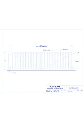 Double Gate Guardian Newcastle 3-CH 60" (GTD192GB603)