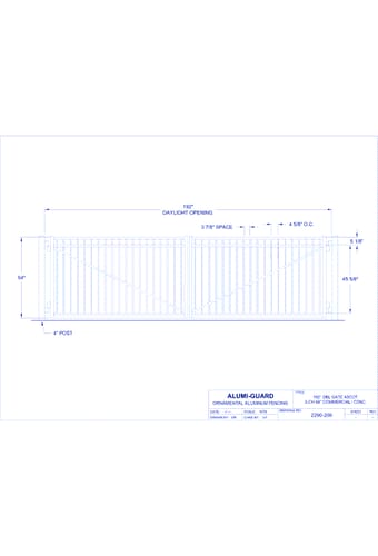 Double Gate Concealed Fastener Manchester 04 Arch 3-CH 54" (GT04D192CA543)