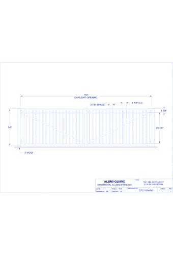 Double Gate Industrial Manchester 02 Arch 3-CH 54" (GT02D192IA543)