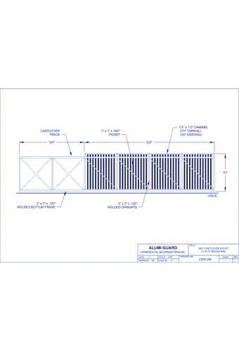 20' Cantilever Industrial Manchester 02 Arch 3-CH 72" (GT02C240IA723)