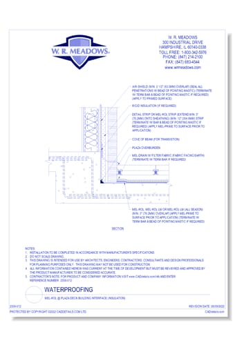 Mel-Rol @ Plaza Deck Building Interface (Insulation)