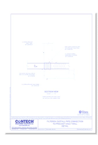 Filterra® Outfall Pipe Connection Detail