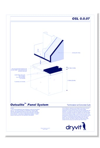 Tech 21 Systems: Termination at Concrete Curb 